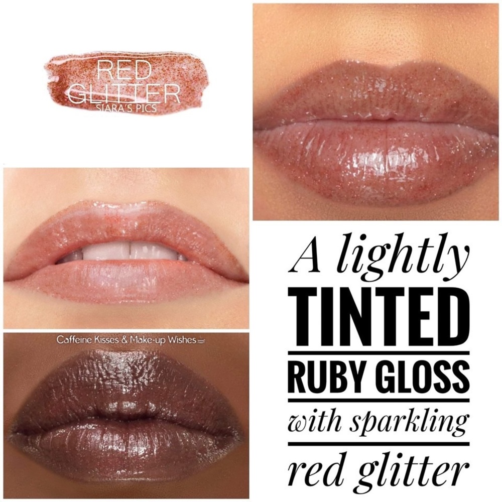 Red glitter gloss